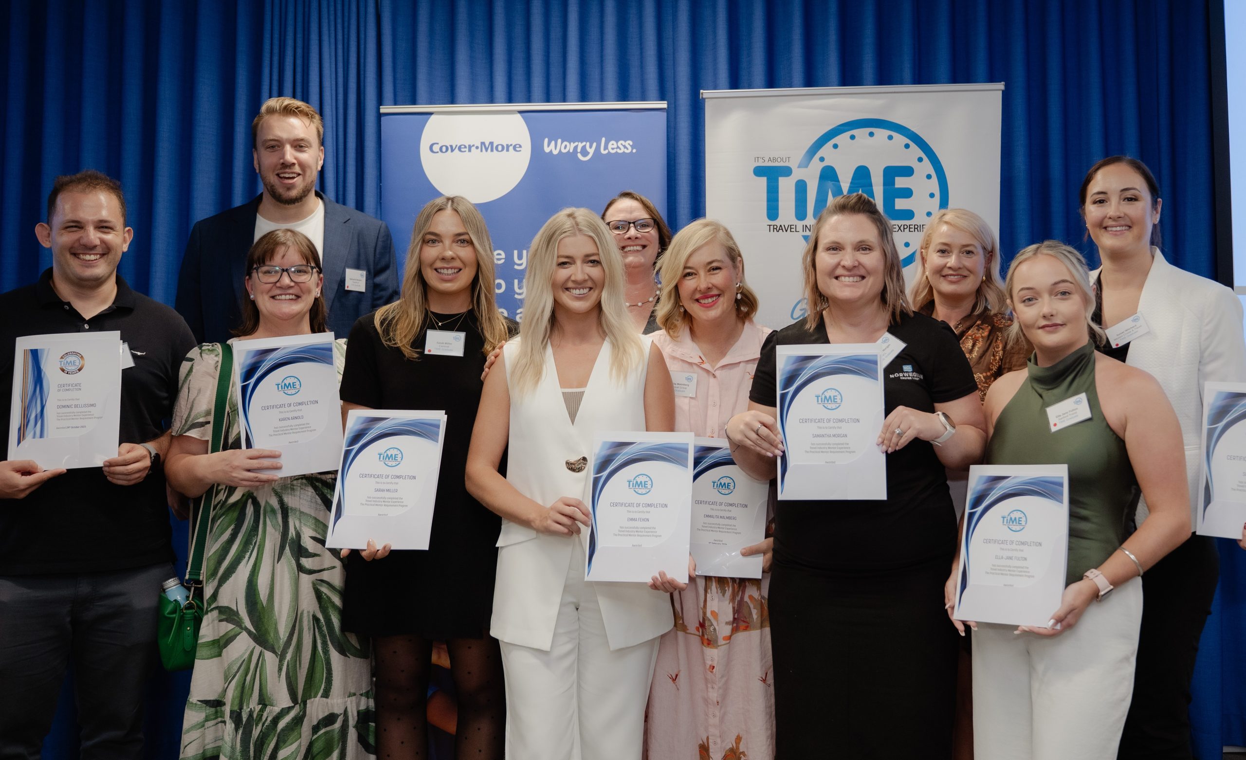 TIME graduates celebrating together
