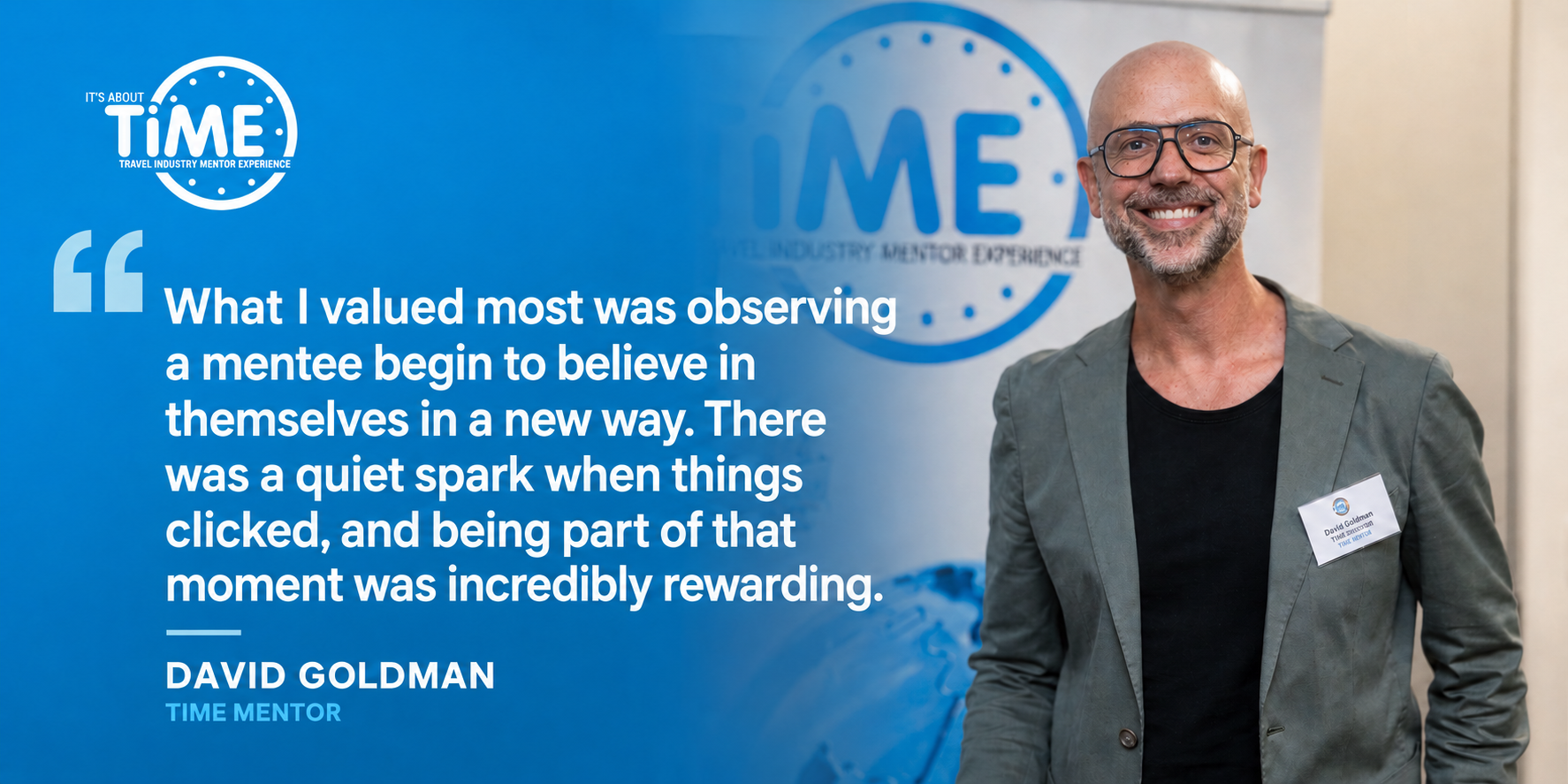 Become a Mentor Banner with quote