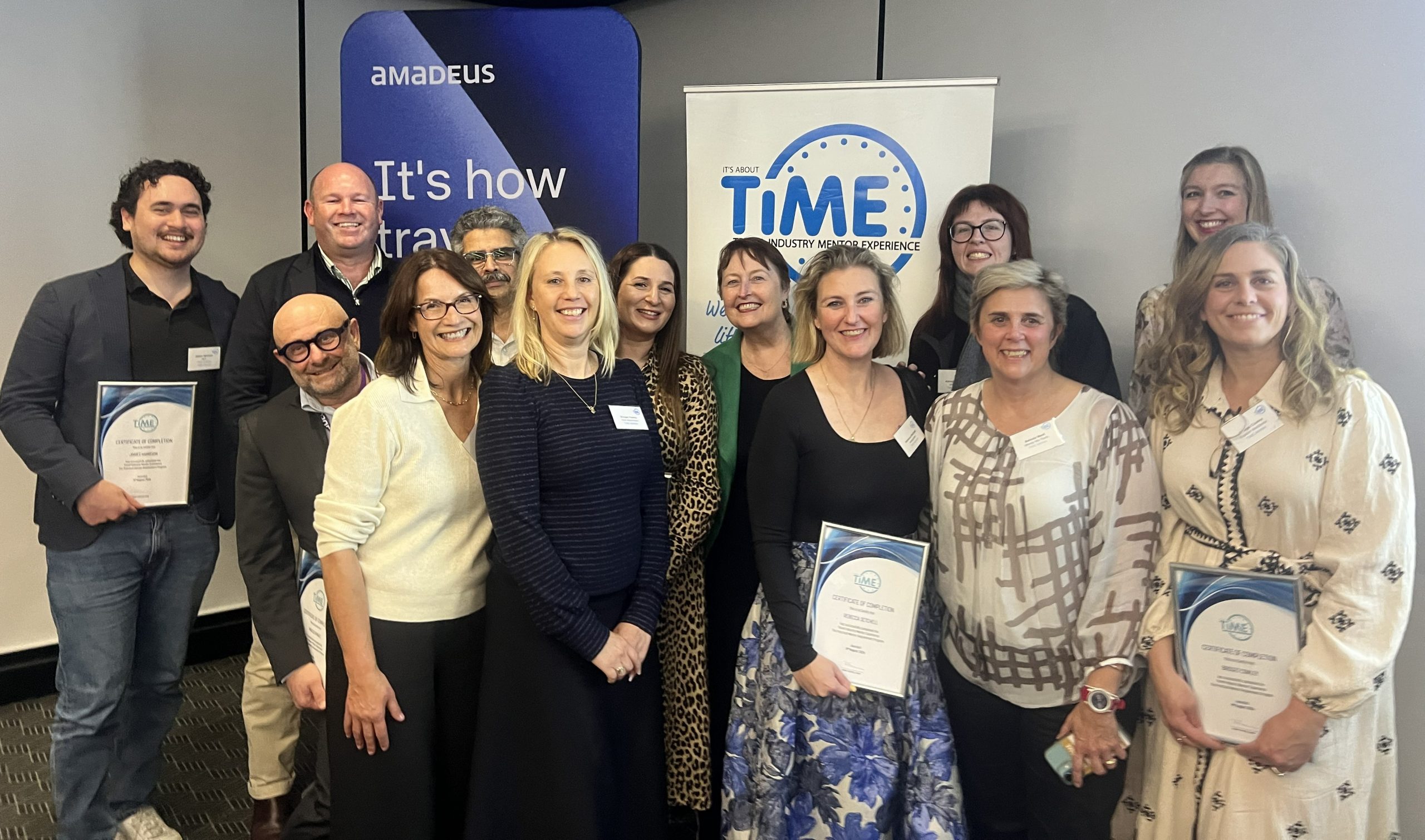 TIME graduates and industry supporters celebrating together